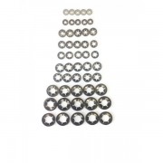 50 Piece Assortment Genuine Starlock Washer For Metric Round Shaft